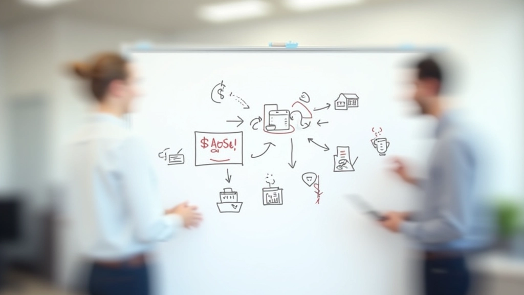 Plusieurs sources de revenus illustrées avec symboles financiers sur un tableau