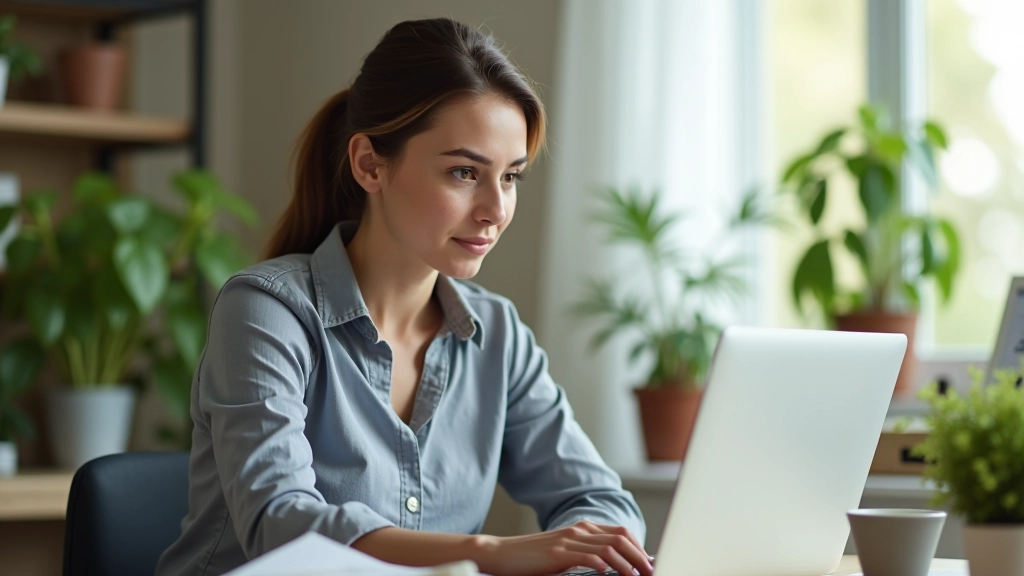 Personne utilisant un ordinateur pour gérer plusieurs projets freelance simultanément