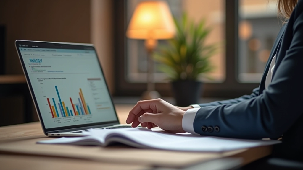 Personne travaillant sur un ordinateur portable avec plusieurs sources de revenus affichées à l'écran